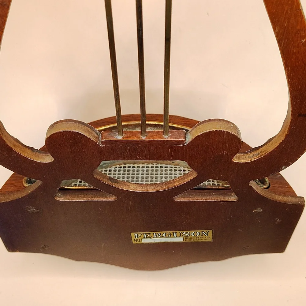 Vintage Ferguson Bros. Hoboken, N.J. Wall-Hanging Planter - Harp Design